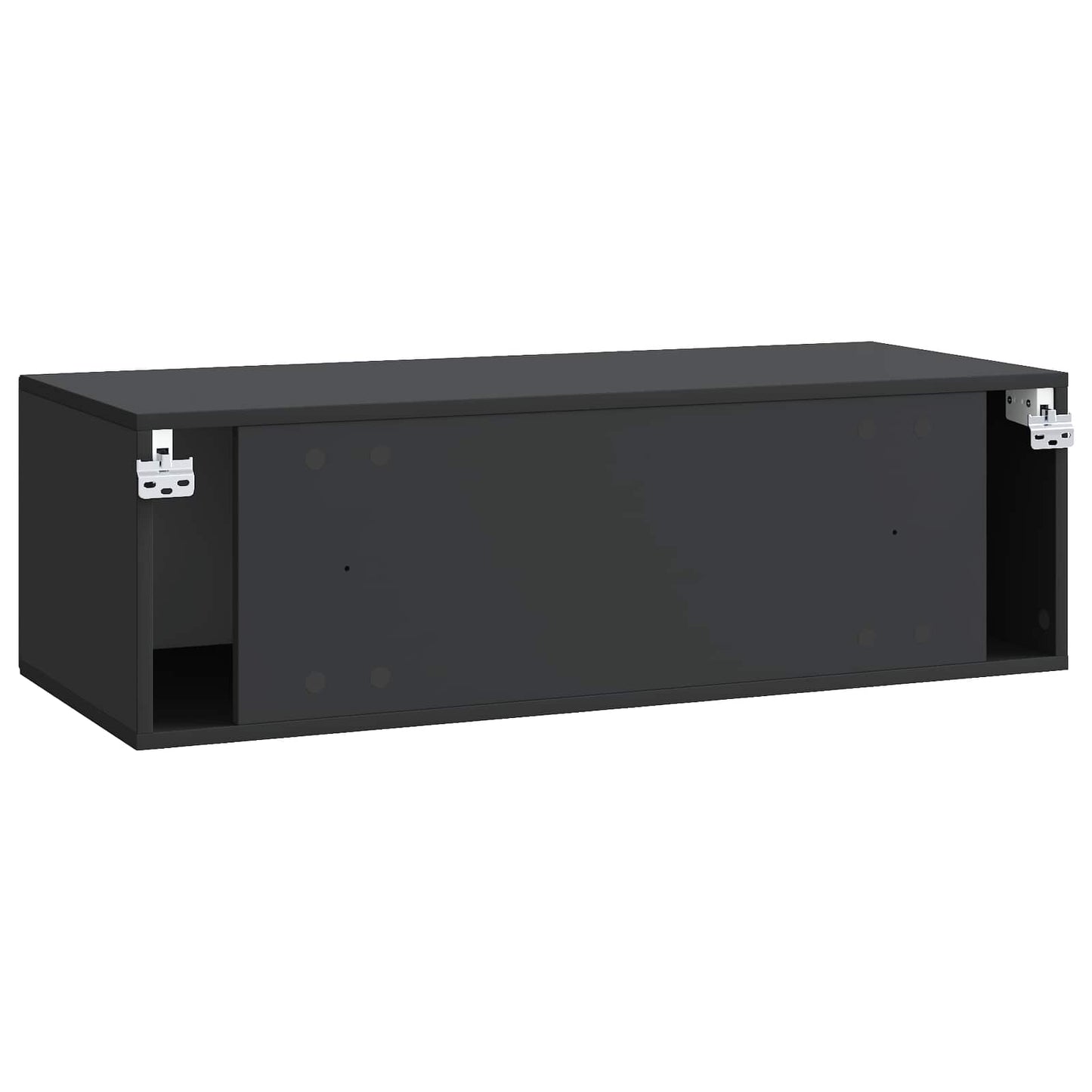 Wall-Mounted TV Cabinet Black 98 x 41 x 30 cm Engineered Wood