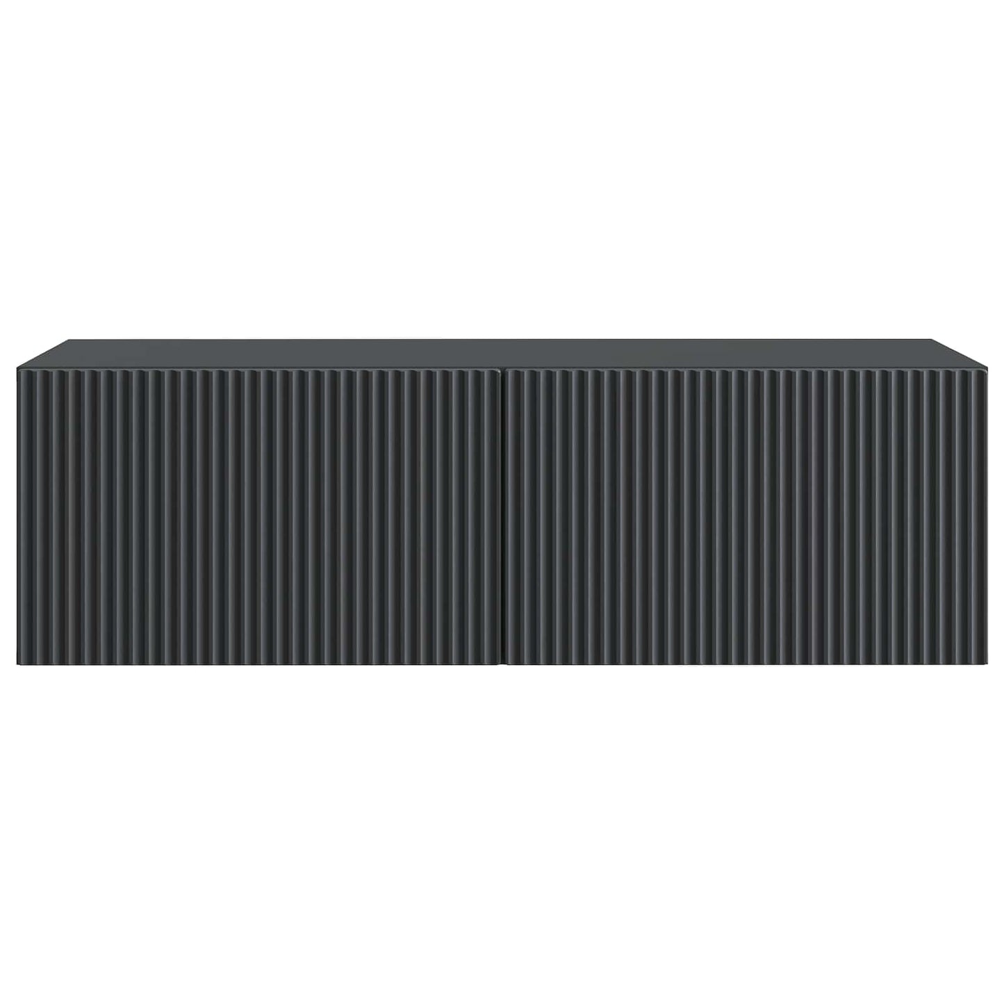 Wall-Mounted TV Cabinet Black 98 x 41 x 30 cm Engineered Wood
