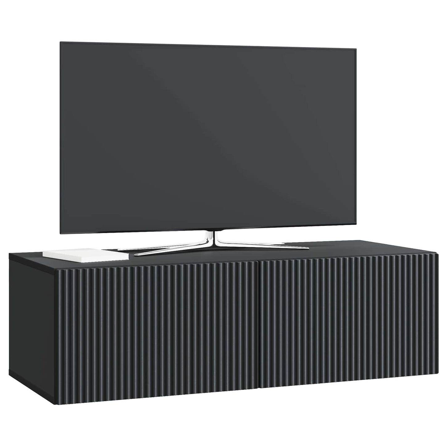 Wall-Mounted TV Cabinet Black 98 x 41 x 30 cm Engineered Wood