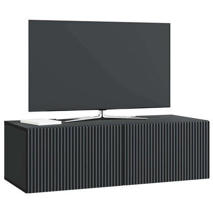 Wall-Mounted TV Cabinet Black 98 x 41 x 30 cm Engineered Wood