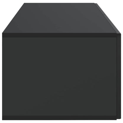 Wall-Mounted TV Cabinet Black 98 x 41 x 30 cm Engineered Wood
