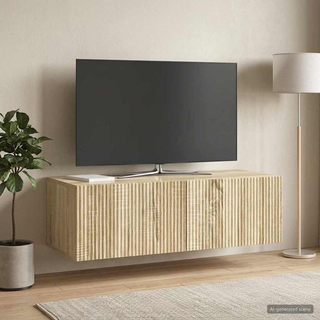 Wall-Mounted TV Cabinet Wall-mounted Sonoma Oak 98 x 41 x 30 cm