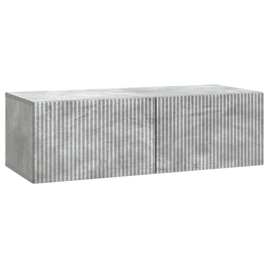 Wall-Mounted TV Cabinet Concrete Grey 98 x 41 x 30 cm