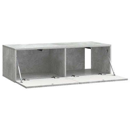 Wall-Mounted TV Cabinet Concrete Grey 98 x 41 x 30 cm