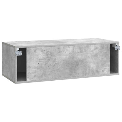 Wall-Mounted TV Cabinet Concrete Grey 98 x 41 x 30 cm