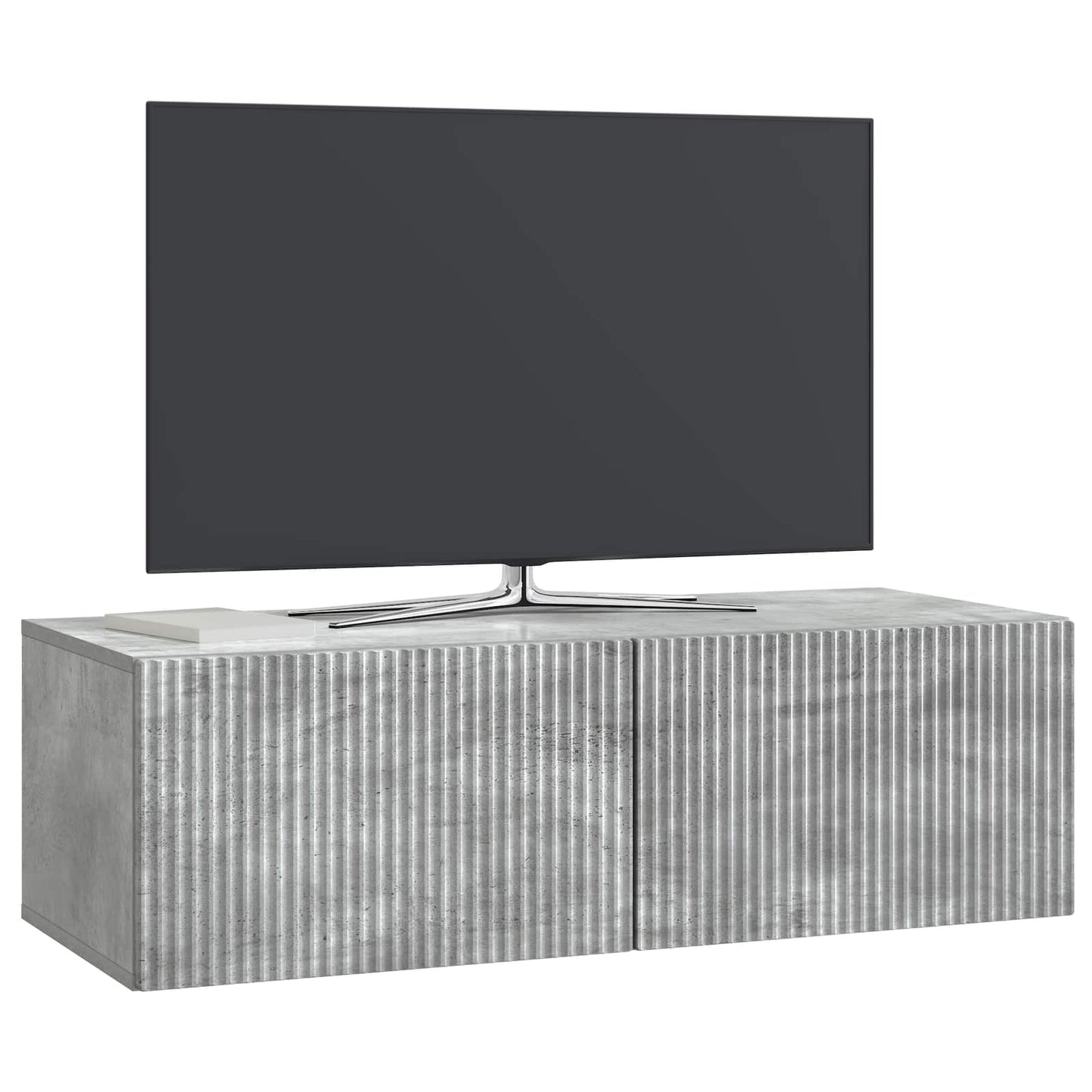 Wall-Mounted TV Cabinet Concrete Grey 98 x 41 x 30 cm