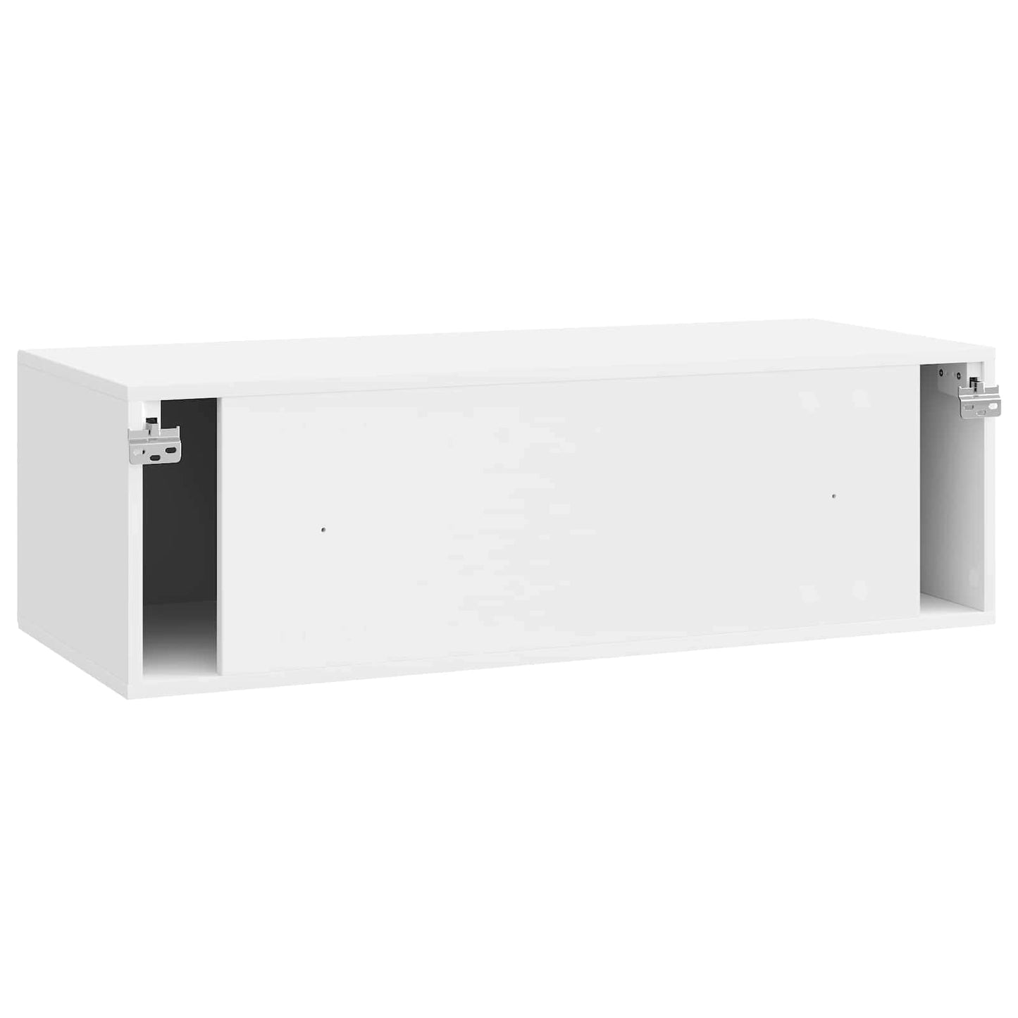 Wall-Mounted TV Cabinet High Gloss White 98 x 41 x 30 cm