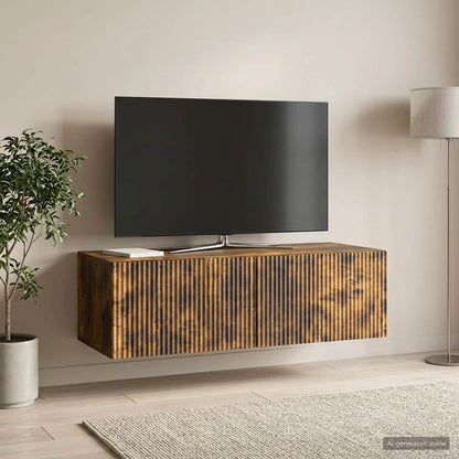 Wall-Mounted TV Cabinet Wall-mounted Smoked Oak 98 x 41 x 30 cm