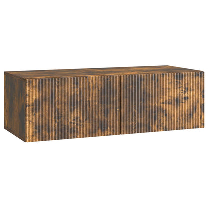 Wall-Mounted TV Cabinet Wall-mounted Smoked Oak 98 x 41 x 30 cm