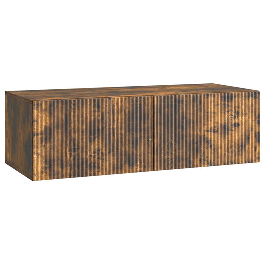 Wall-Mounted TV Cabinet Wall-mounted Smoked Oak 98 x 41 x 30 cm