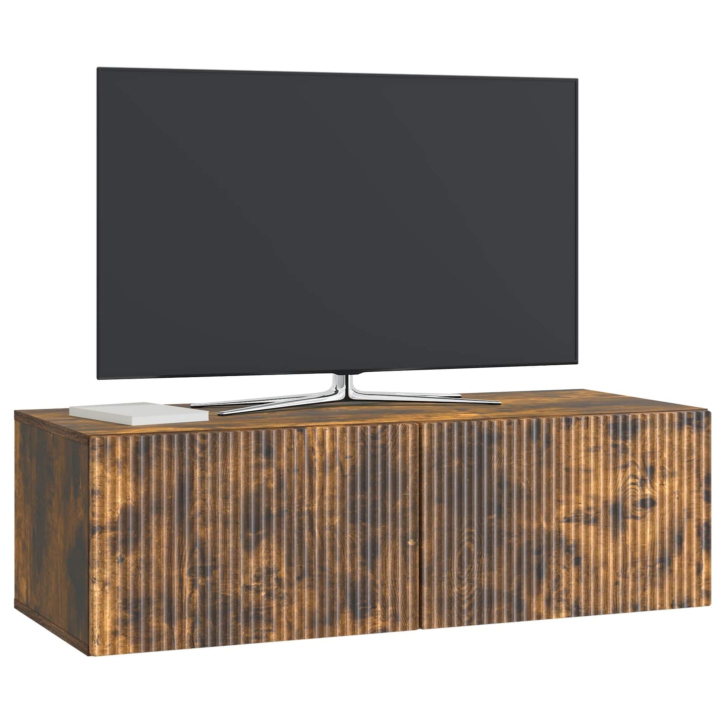 Wall-Mounted TV Cabinet Wall-mounted Smoked Oak 98 x 41 x 30 cm