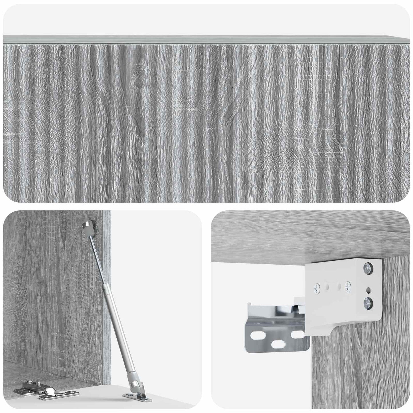 Wall-Mounted TV Cabinet Grey Sonoma 98 x 41 x 30 cm