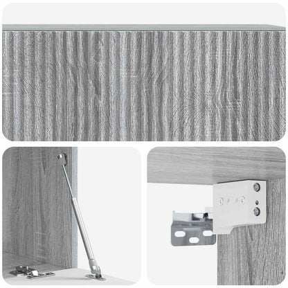 Wall-Mounted TV Cabinet Grey Sonoma 98 x 41 x 30 cm