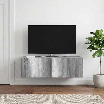 Wall-Mounted TV Cabinet Grey Sonoma 98 x 41 x 30 cm