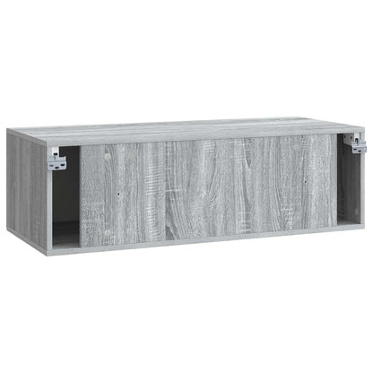 Wall-Mounted TV Cabinet Grey Sonoma 98 x 41 x 30 cm