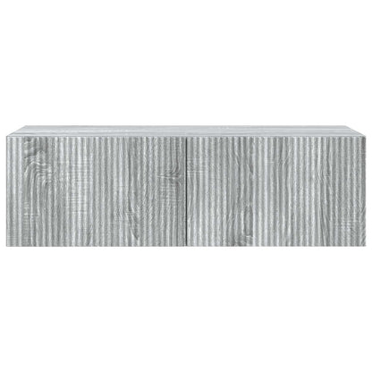 Wall-Mounted TV Cabinet Grey Sonoma 98 x 41 x 30 cm