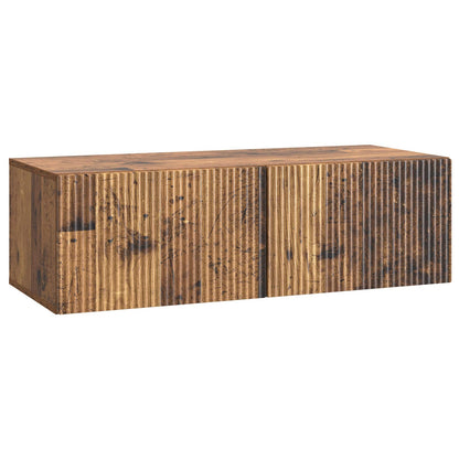 Wall-Mounted TV Cabinet Wall-mounted Old Wood 98 x 41 x 30 cm