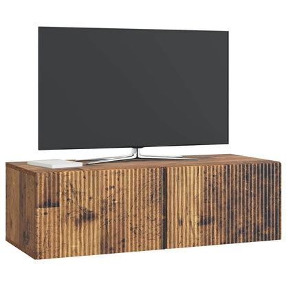 Wall-Mounted TV Cabinet Wall-mounted Old Wood 98 x 41 x 30 cm