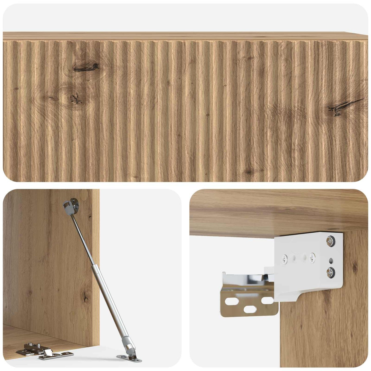 Wall-Mounted TV Cabinet Artisan Oak 98 x 41 x 30 cm