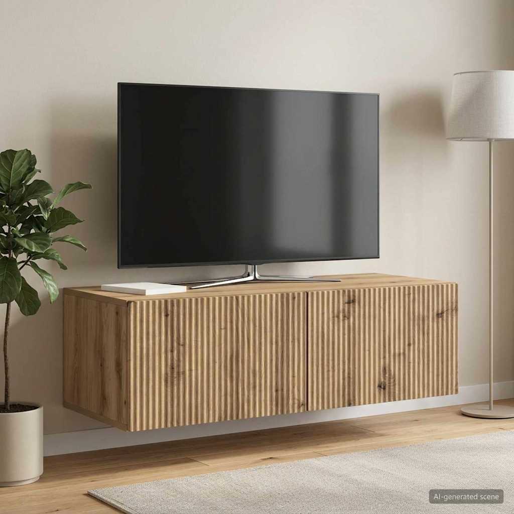 Wall-Mounted TV Cabinet Artisan Oak 98 x 41 x 30 cm