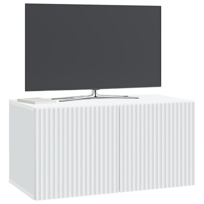Wall-Mounted TV Cabinet White 59.5 x 31 x 30 cm Engineered Wood