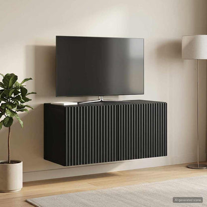 Wall-Mounted TV Cabinet Black 59.5 x 31 x 30 cm Engineered Wood
