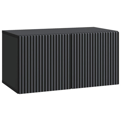 Wall-Mounted TV Cabinet Black 59.5 x 31 x 30 cm Engineered Wood