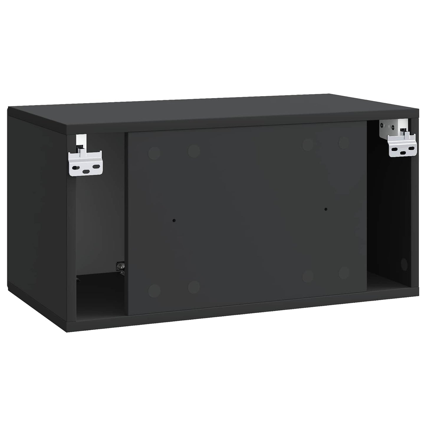 Wall-Mounted TV Cabinet Black 59.5 x 31 x 30 cm Engineered Wood