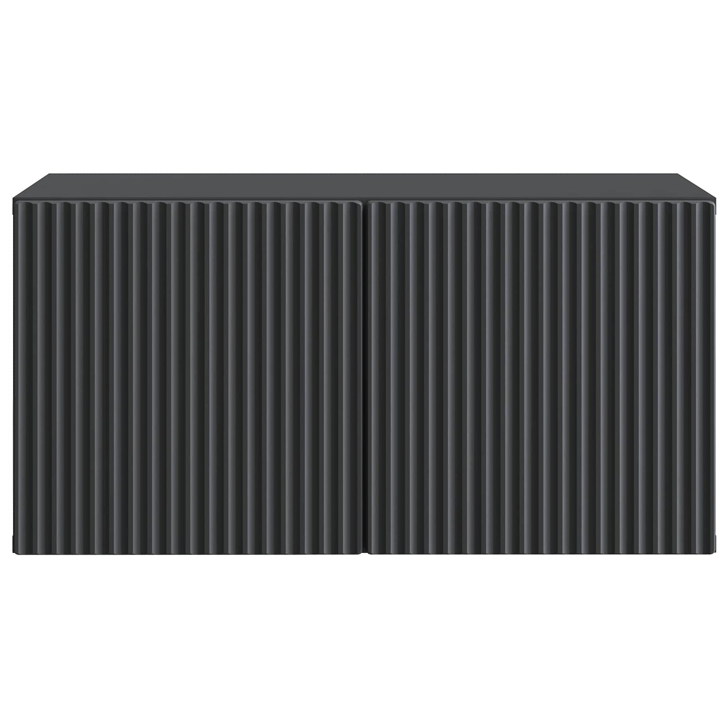 Wall-Mounted TV Cabinet Black 59.5 x 31 x 30 cm Engineered Wood