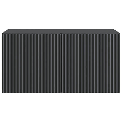 Wall-Mounted TV Cabinet Black 59.5 x 31 x 30 cm Engineered Wood