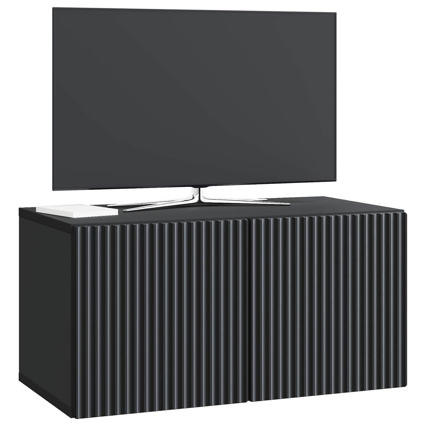 Wall-Mounted TV Cabinet Black 59.5 x 31 x 30 cm Engineered Wood