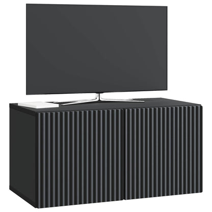 Wall-Mounted TV Cabinet Black 59.5 x 31 x 30 cm Engineered Wood