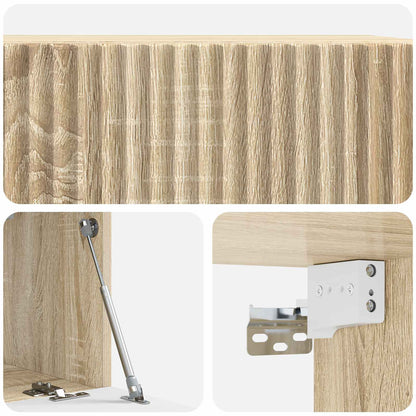 Wall-Mounted TV Cabinet Sonoma Oak 59.5 x 31 x 30 cm