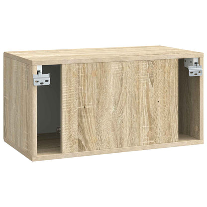 Wall-Mounted TV Cabinet Sonoma Oak 59.5 x 31 x 30 cm