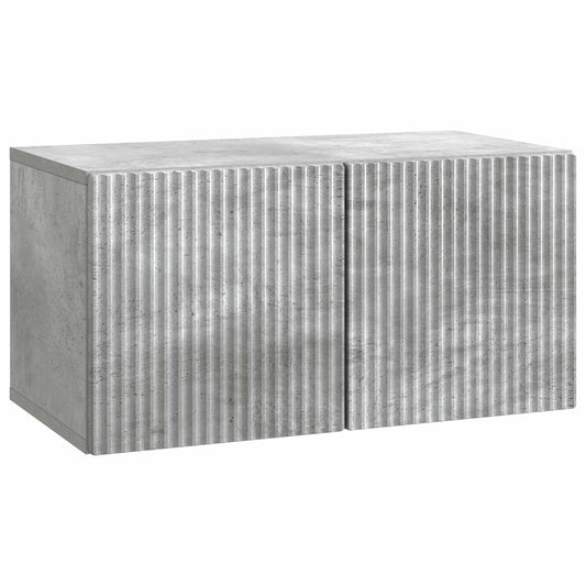 Wall-Mounted TV Cabinet Concrete Grey 59.5 x 31 x 30 cm