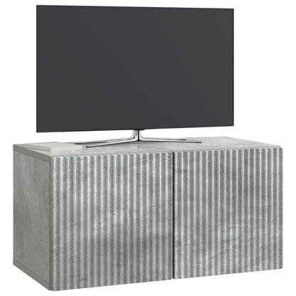 Wall-Mounted TV Cabinet Concrete Grey 59.5 x 31 x 30 cm