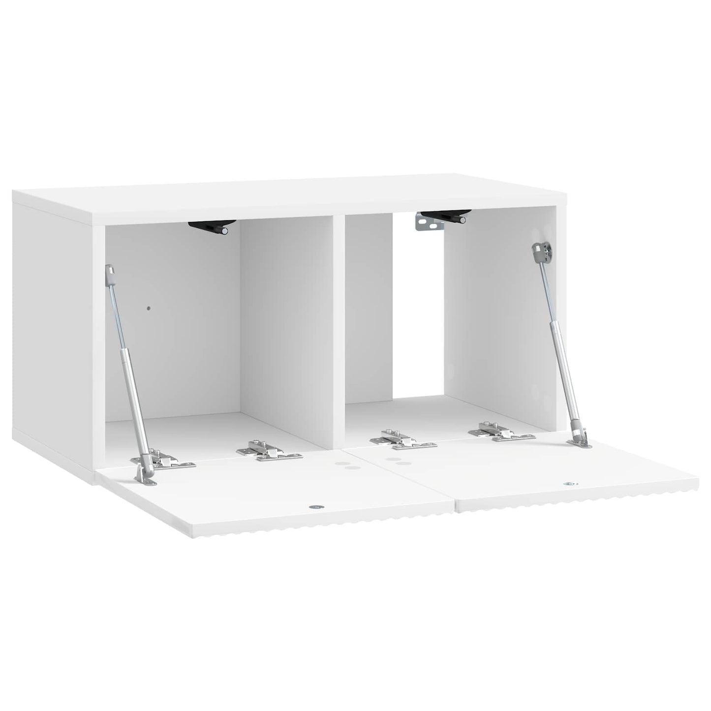 Wall-Mounted TV Cabinet High Gloss White 59.5 x 31 x 30 cm