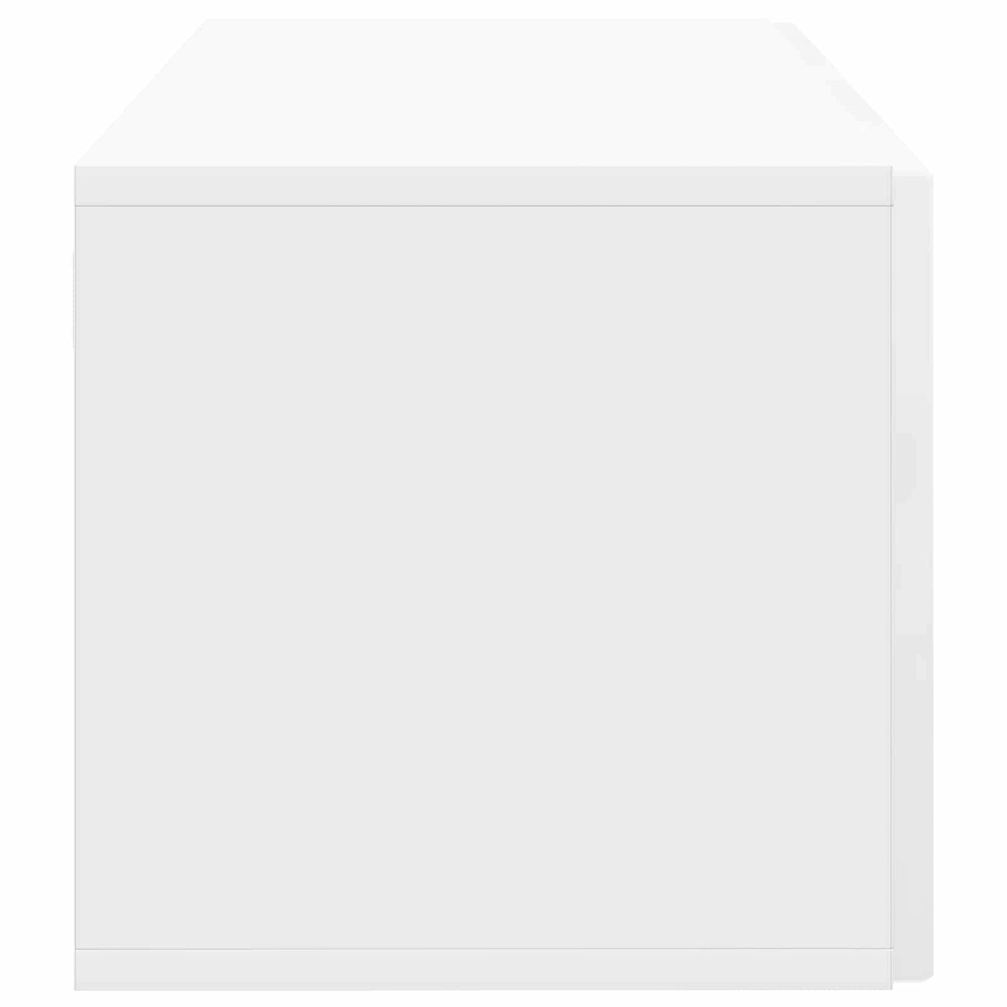 Wall-Mounted TV Cabinet High Gloss White 59.5 x 31 x 30 cm