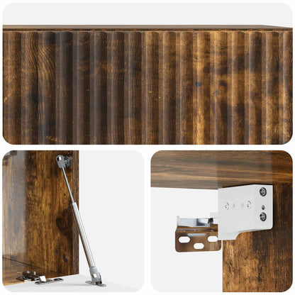 Wall-Mounted TV Cabinet Smoked Oak 59.5 x 31 x 30 cm