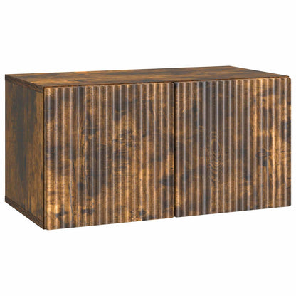 Wall-Mounted TV Cabinet Smoked Oak 59.5 x 31 x 30 cm