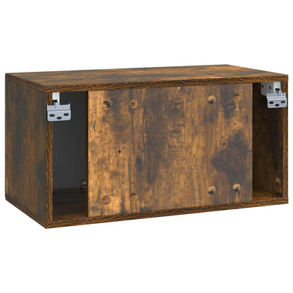 Wall-Mounted TV Cabinet Smoked Oak 59.5 x 31 x 30 cm