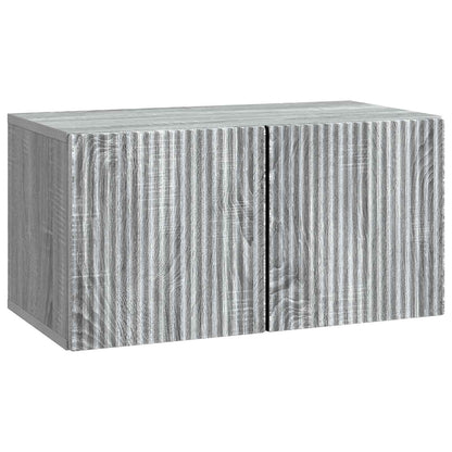 Wall-Mounted TV Cabinet Grey Sonoma 59.5 x 31 x 30 cm