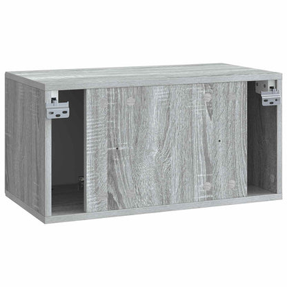 Wall-Mounted TV Cabinet Grey Sonoma 59.5 x 31 x 30 cm