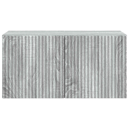 Wall-Mounted TV Cabinet Grey Sonoma 59.5 x 31 x 30 cm
