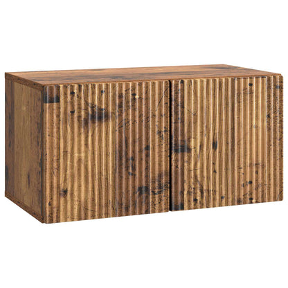 Wall-Mounted TV Cabinet Wall-mounted Old Wood 59.5 x 31 x 30 cm
