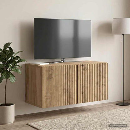 Wall-Mounted TV Cabinet Artisan Oak 59.5 x 31 x 30 cm