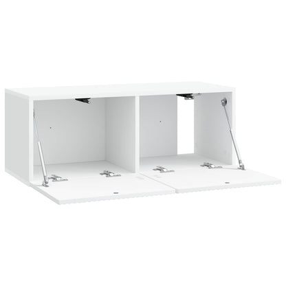 Wall-Mounted TV Cabinet White 78.5 x 31 x 30 cm Engineered Wood