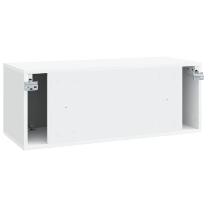 Wall-Mounted TV Cabinet White 78.5 x 31 x 30 cm Engineered Wood