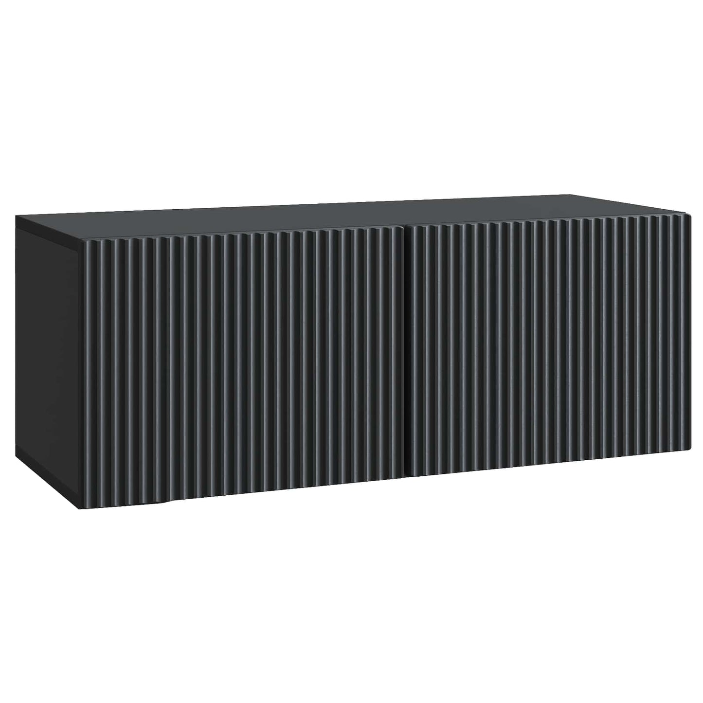 Wall-Mounted TV Cabinet Black 78.5 x 31 x 30 cm Engineered Wood