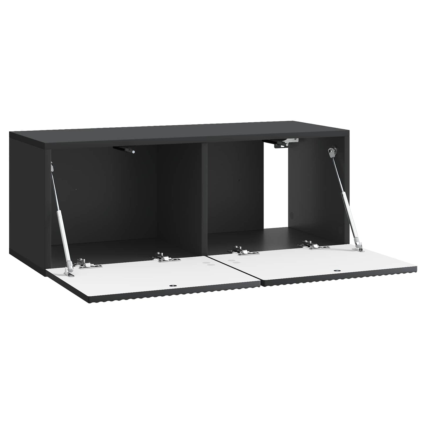 Wall-Mounted TV Cabinet Black 78.5 x 31 x 30 cm Engineered Wood